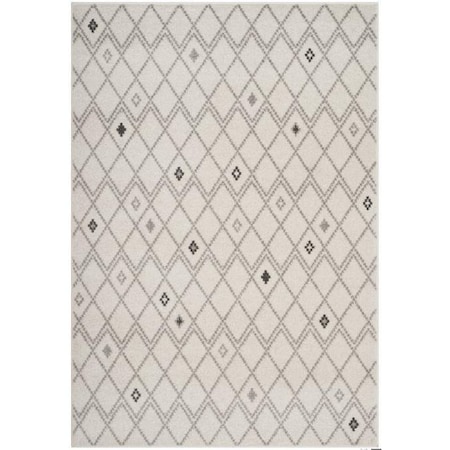 Safavieh Adirondack Power Loomed Round Area RugIvory & Grey 6 x 6 ft. ADR132B-6R